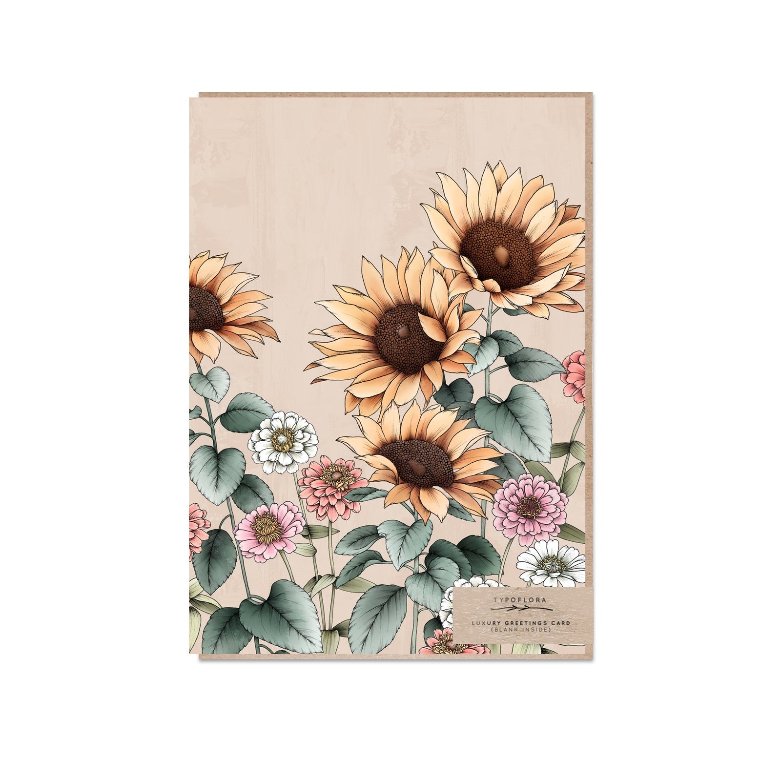 Sunflower Portrait Card