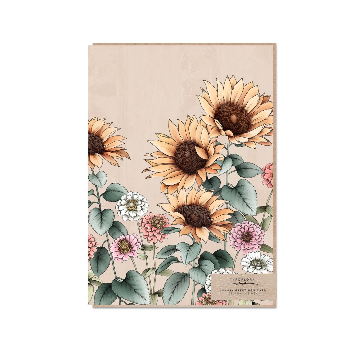 Sunflower Portrait Card