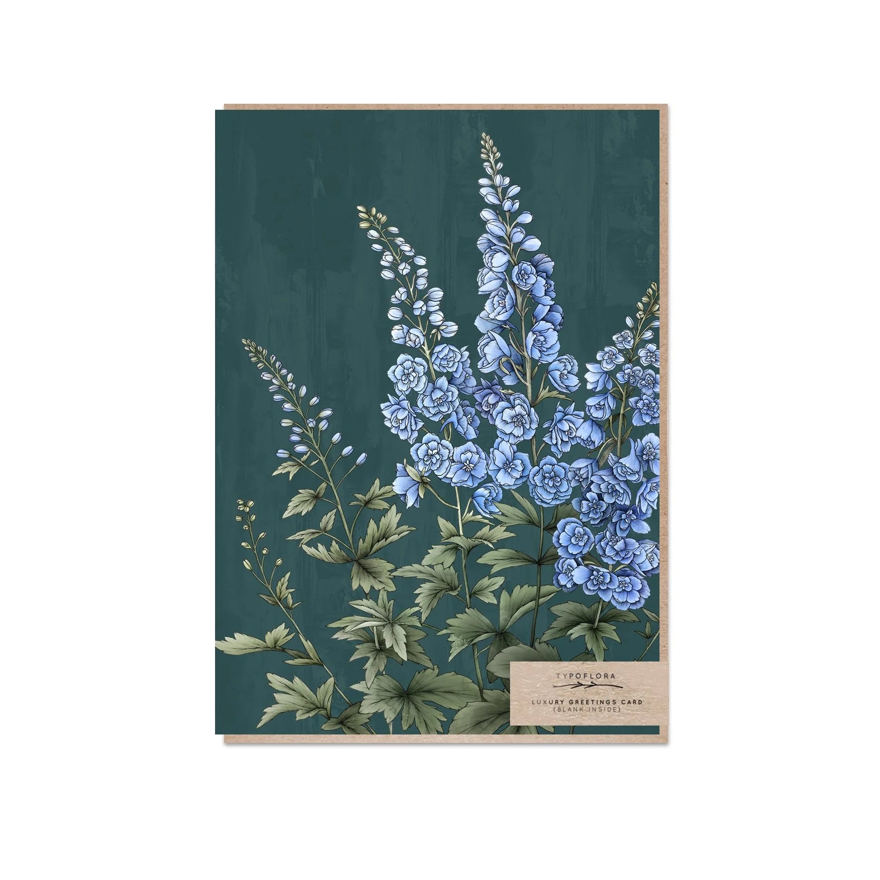 Delphinium Portrait Card