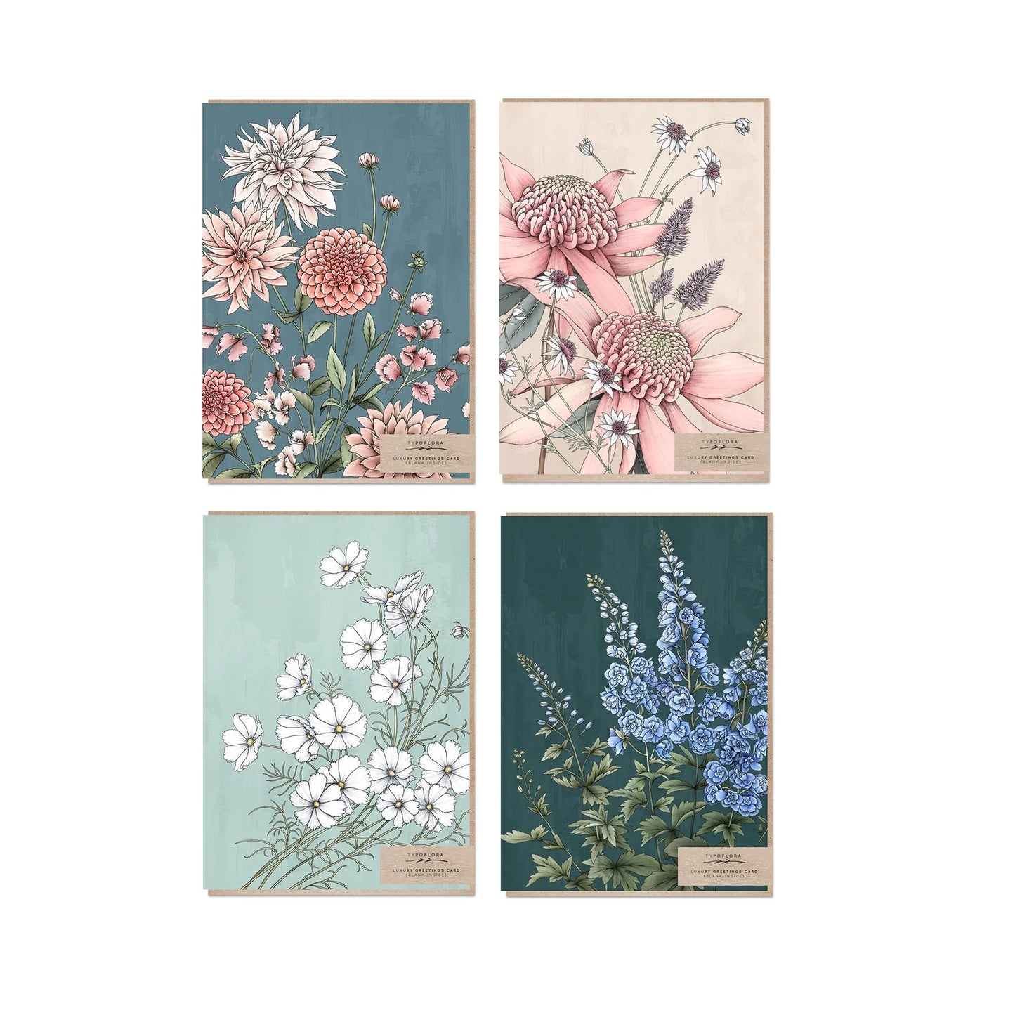 Boxed Card Set - Floral Portrait 3