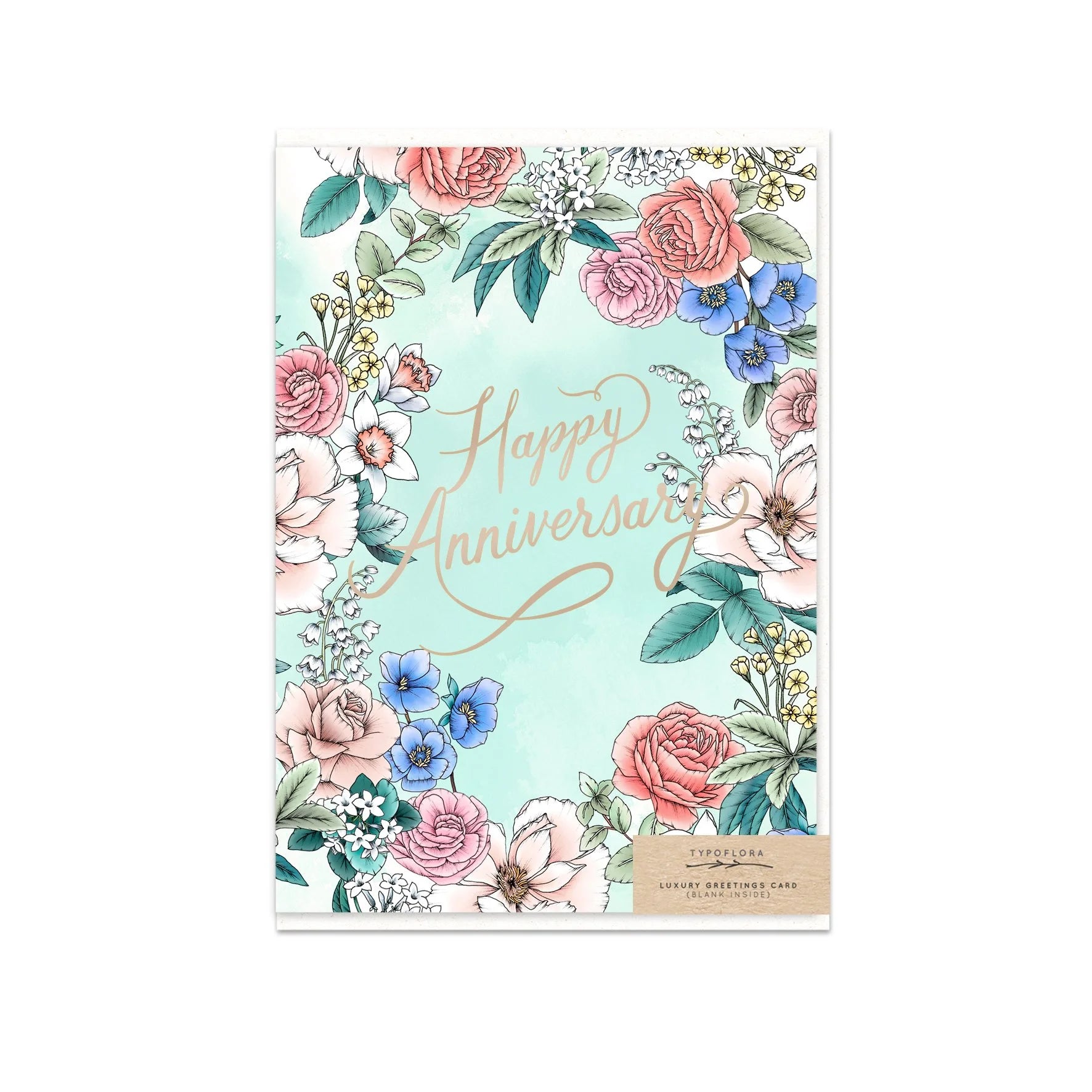 Garden Happy Anniversary Card