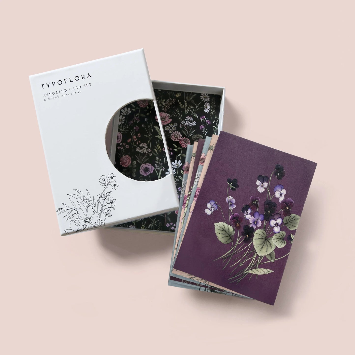 Boxed Card Set - Floral Portrait 4