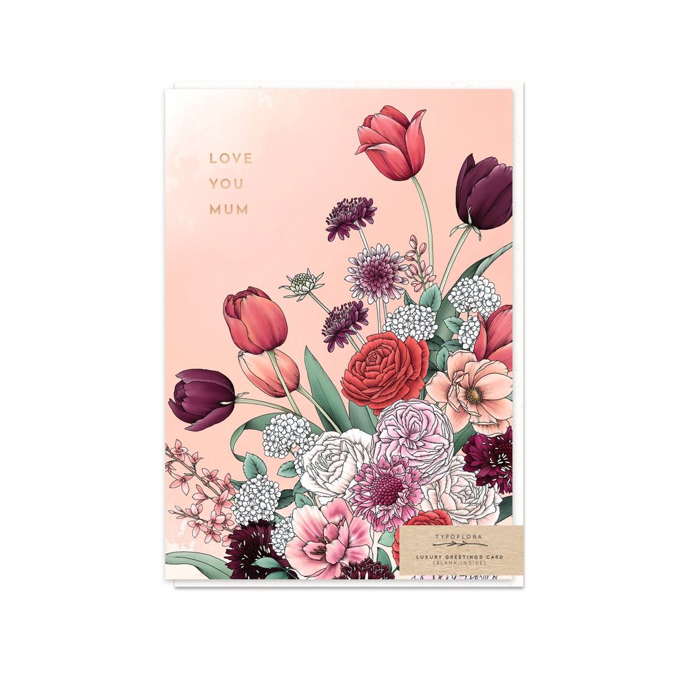 Tulip Love You Mum Card