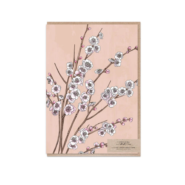 Plum Blossom Portrait Card