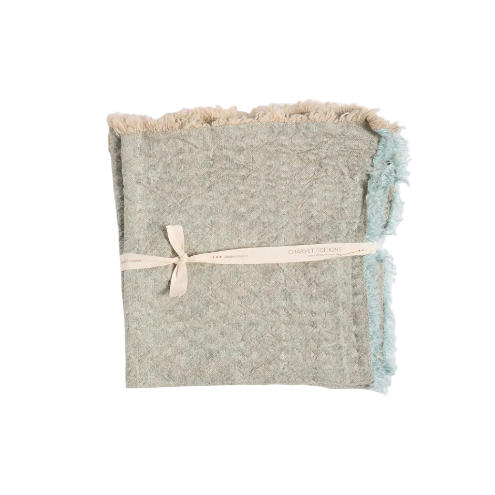 Charvet Linen Napkins in Mint set of 4