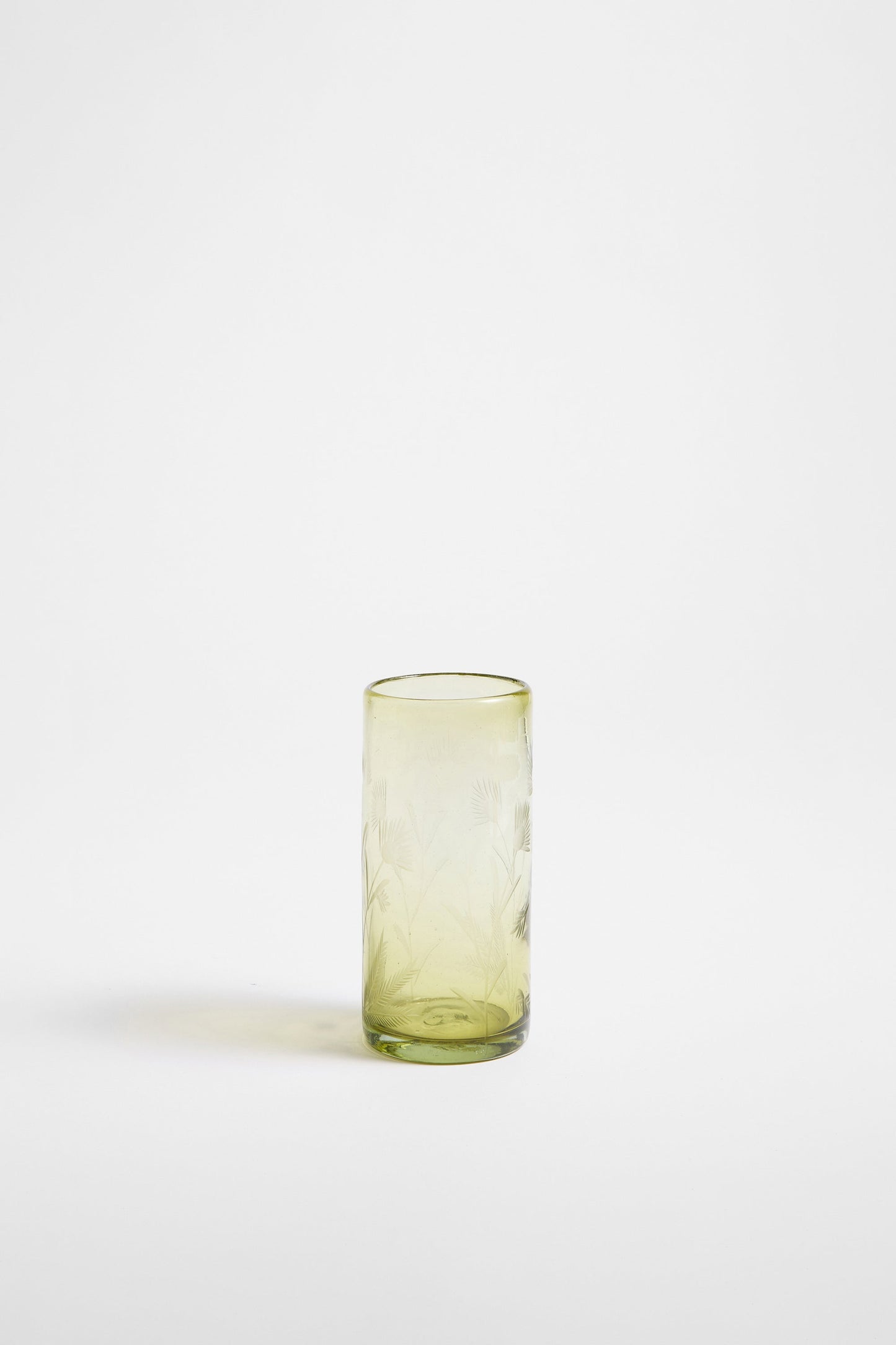 Etched Thistle Recycled Glassware, Highball SET OF 4