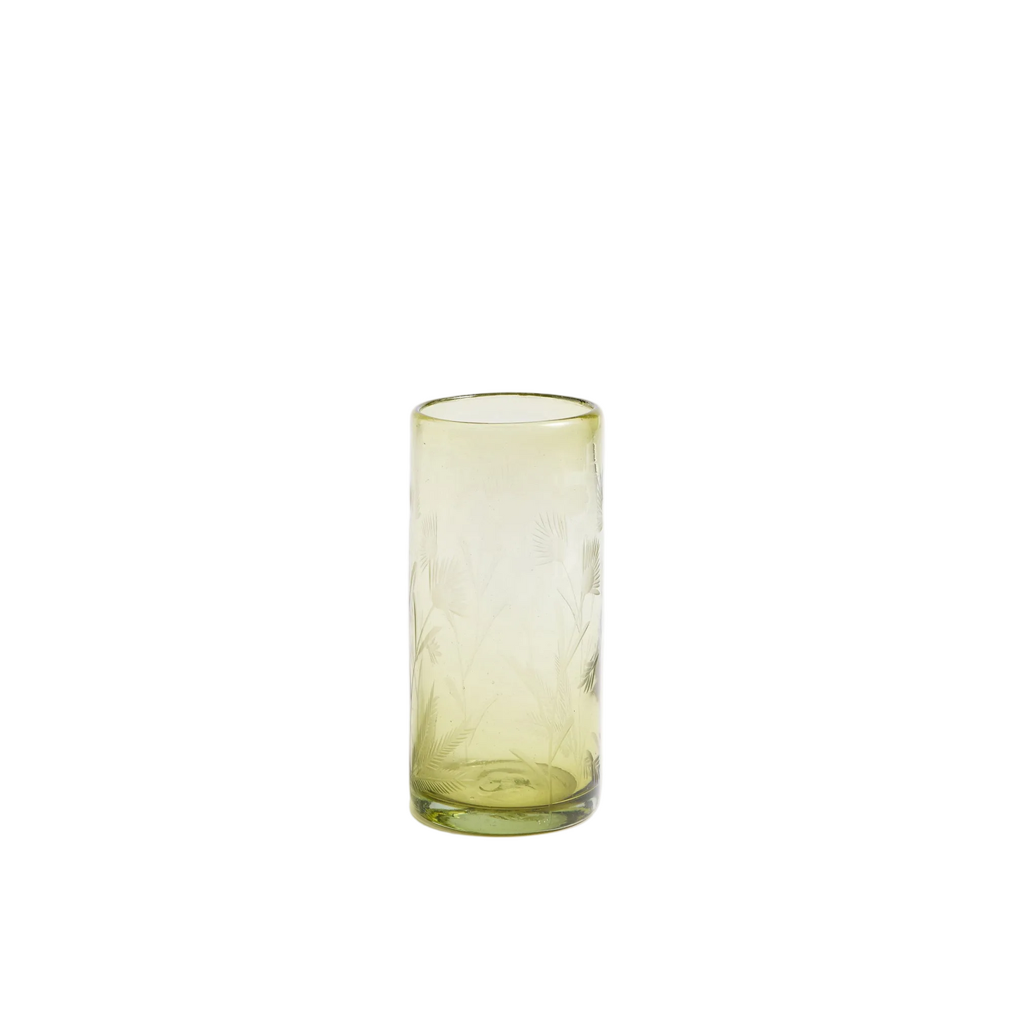 Etched Thistle Recycled Glassware, Highball SET OF 4