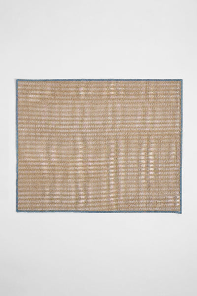 Charvet Linen Placemats in Blue - Set of 4