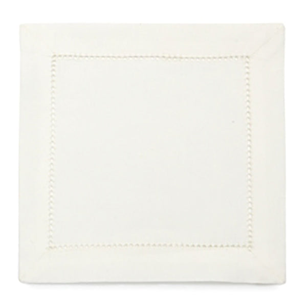 Set of 6 Hemstitch Square Cocktail Napkins