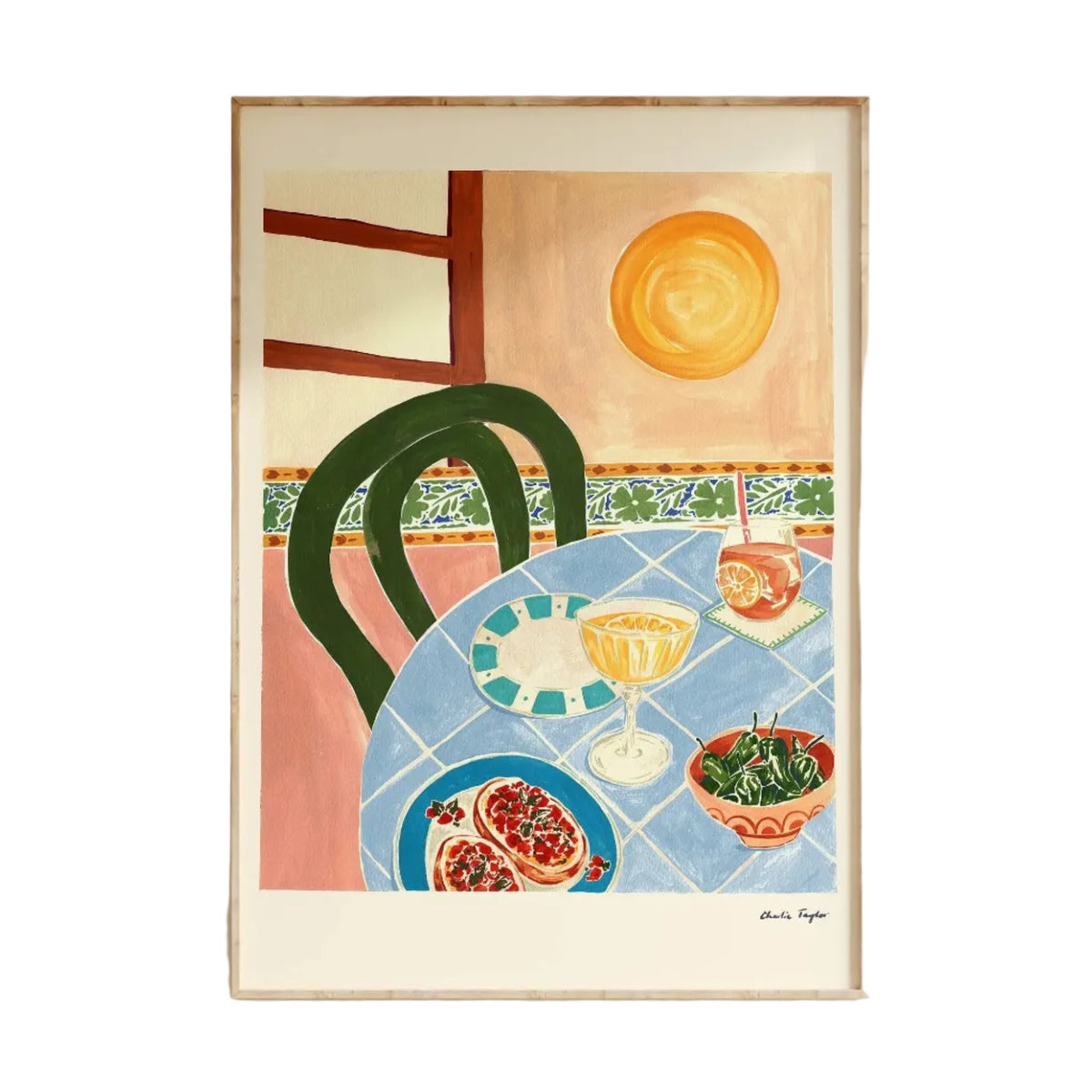 Tapas Sunset' Print