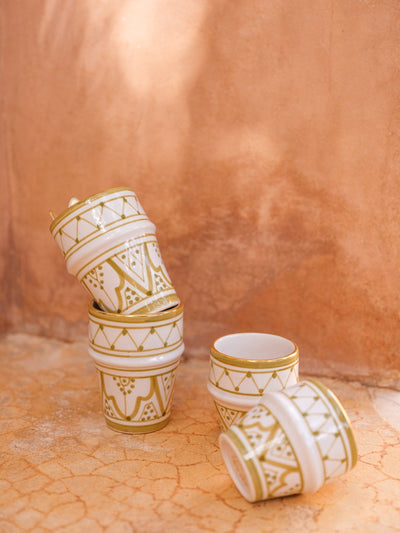 Coffret 2 Moyennes tasses zwak kaki et un beurrier empreinte aubergine gold (9669550473535)
