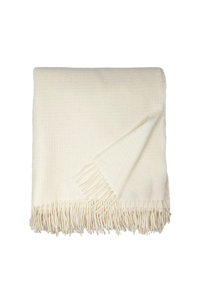 Ivory Merino Throw - XL