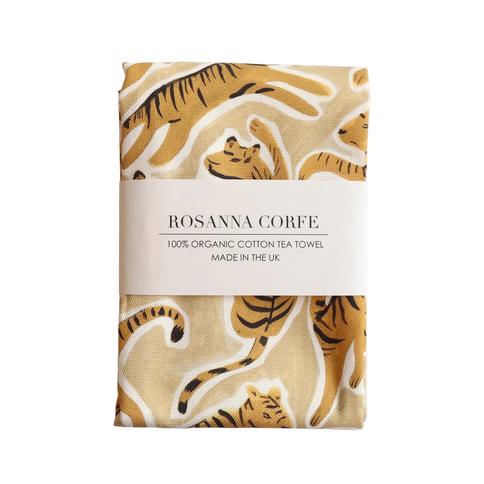 Tigers Organic Cotton Tea Towel