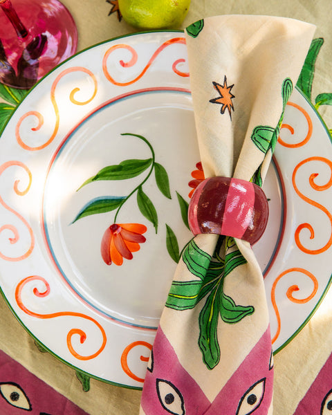 Rose Swirl Dinner Plate