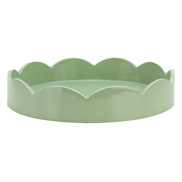 Sage Green Small Round Scallop Tray