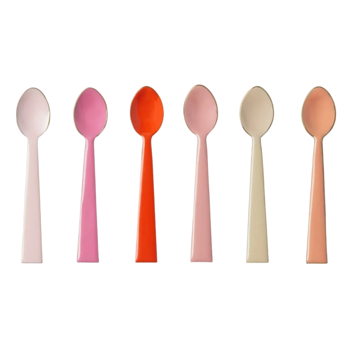 Rose Enamel Teaspoon Set