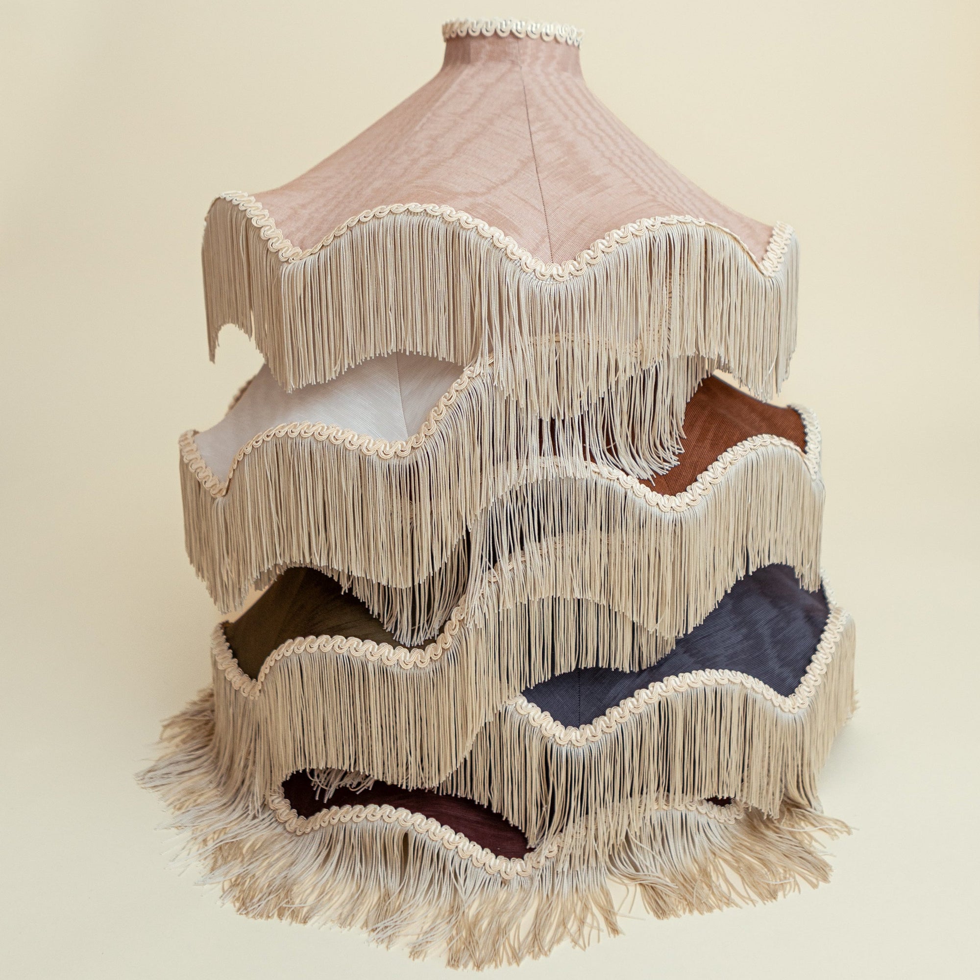 The Daisy Moiré Lampshade - Midnight