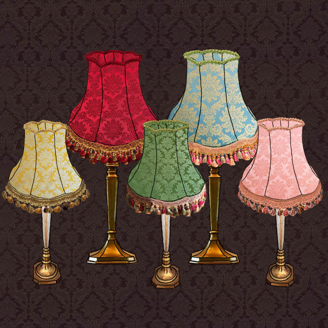 The Citrine Damask Lampshade
