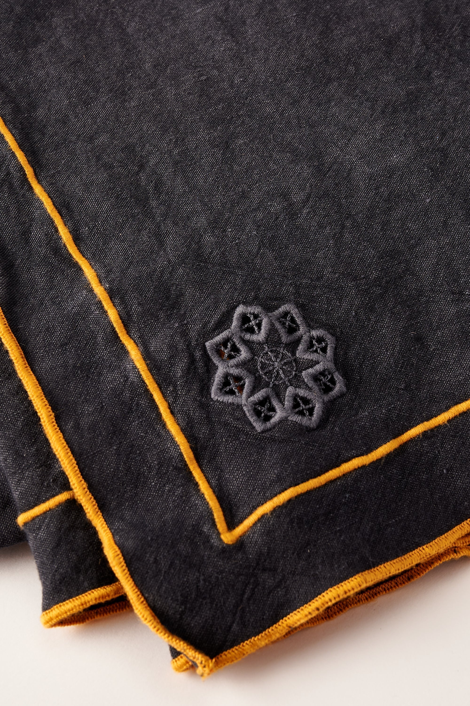 Day for Night Tablecloth Slate/Marigold