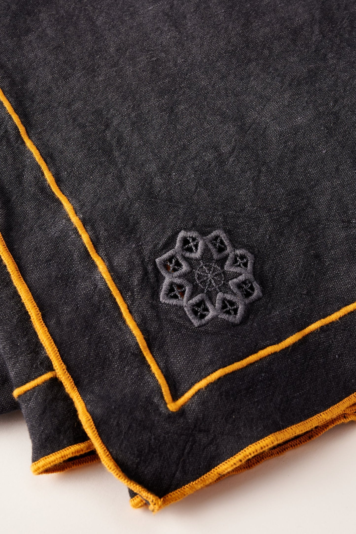 Day for Night Tablecloth Slate/Marigold