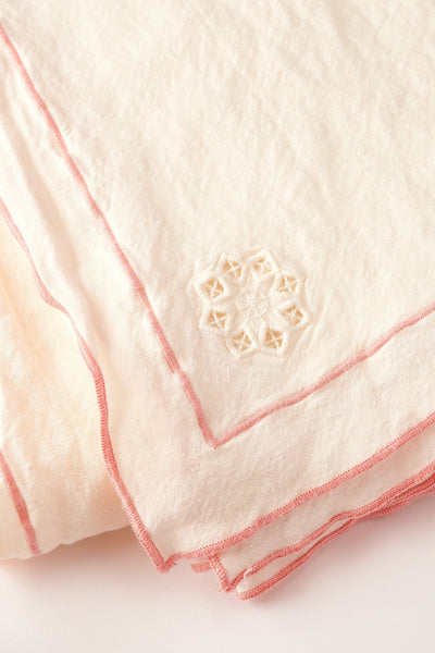 Day for Night Tablecloth Cream/Peony