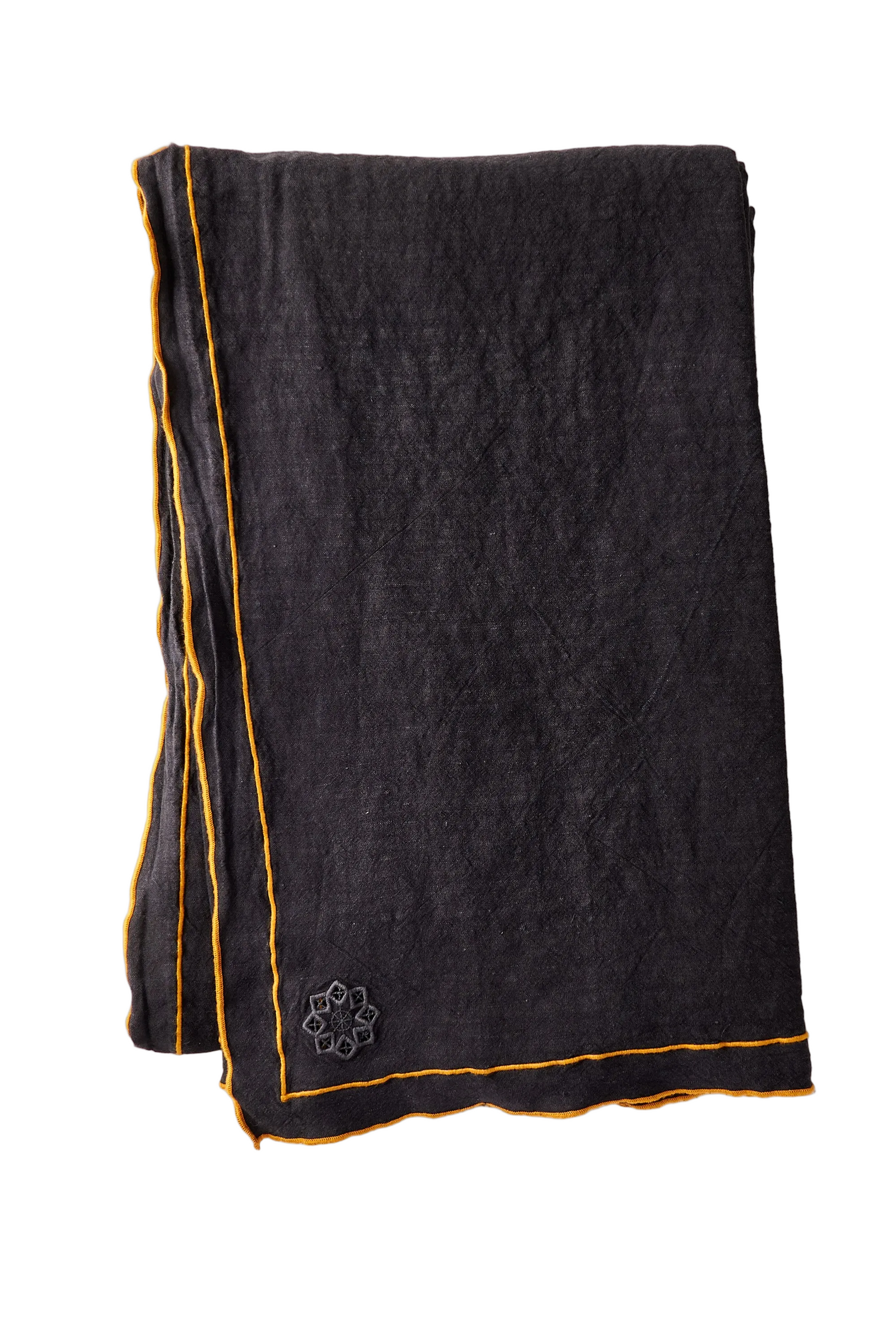Day for Night Tablecloth Slate/Marigold