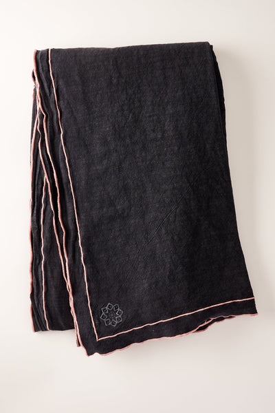 Day for Night Tablecloth Slate/Peony