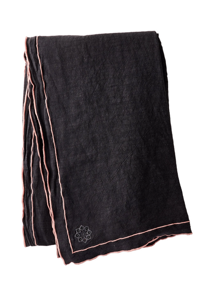 Day for Night Tablecloth Slate/Peony