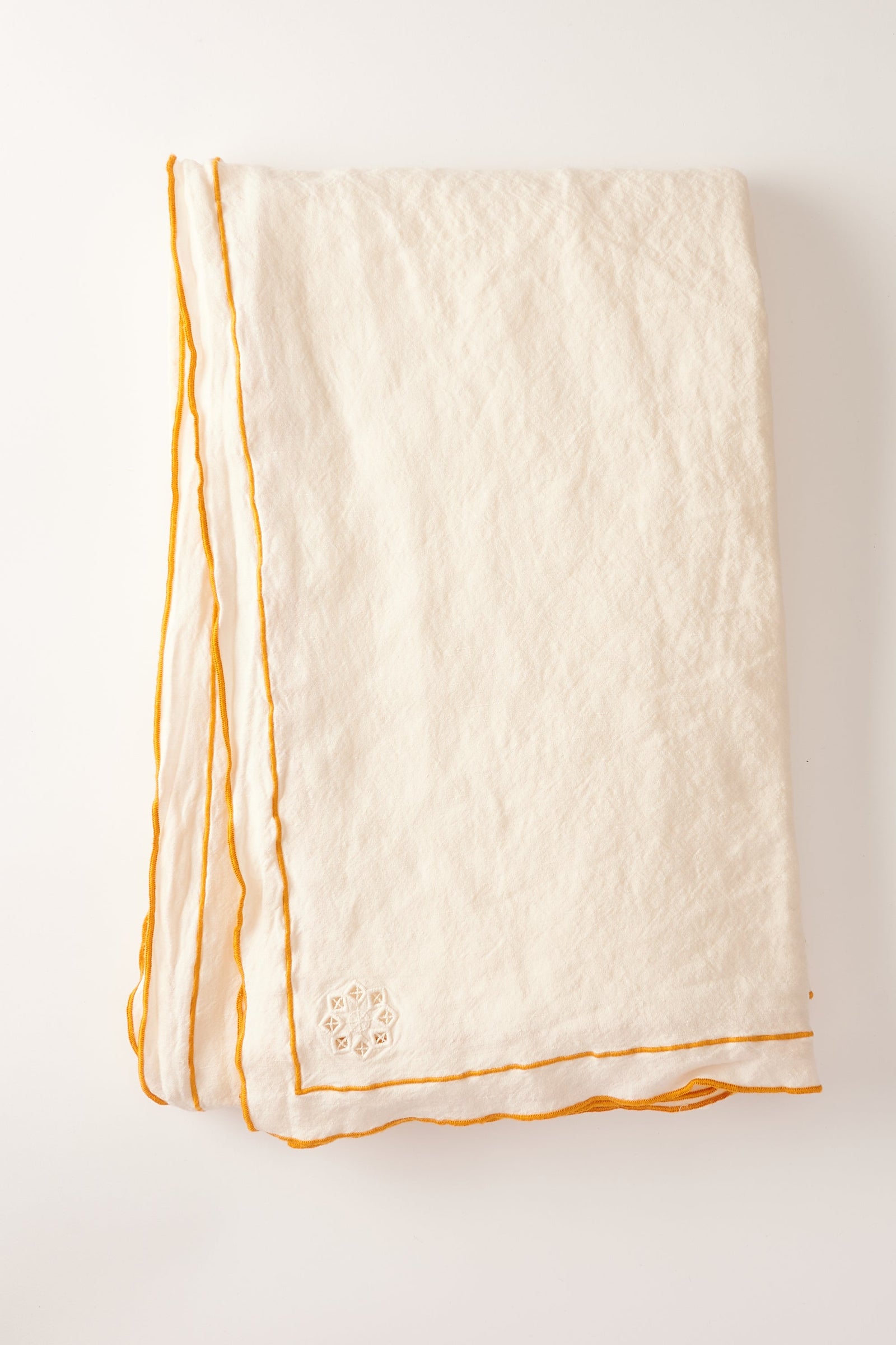 Day for Night Tablecloth Cream/Marigold