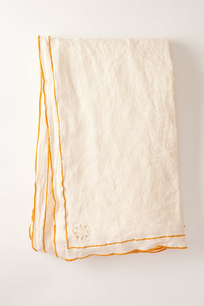 Day for Night Tablecloth Cream/Marigold