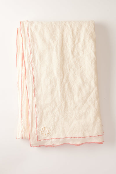 Day for Night Tablecloth Cream/Peony