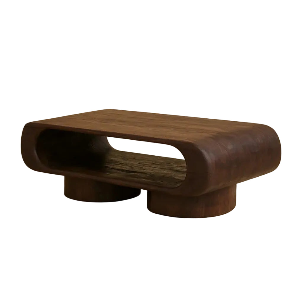 Rectangular Mango Wood Coffee Table, 122 × 61 × 42 cm