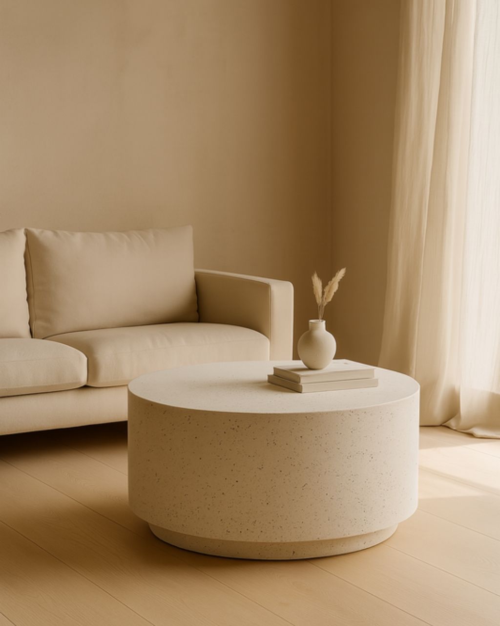 Siena Magnesium-Fibre Coffee Table, 70 × 70 × 40 cm