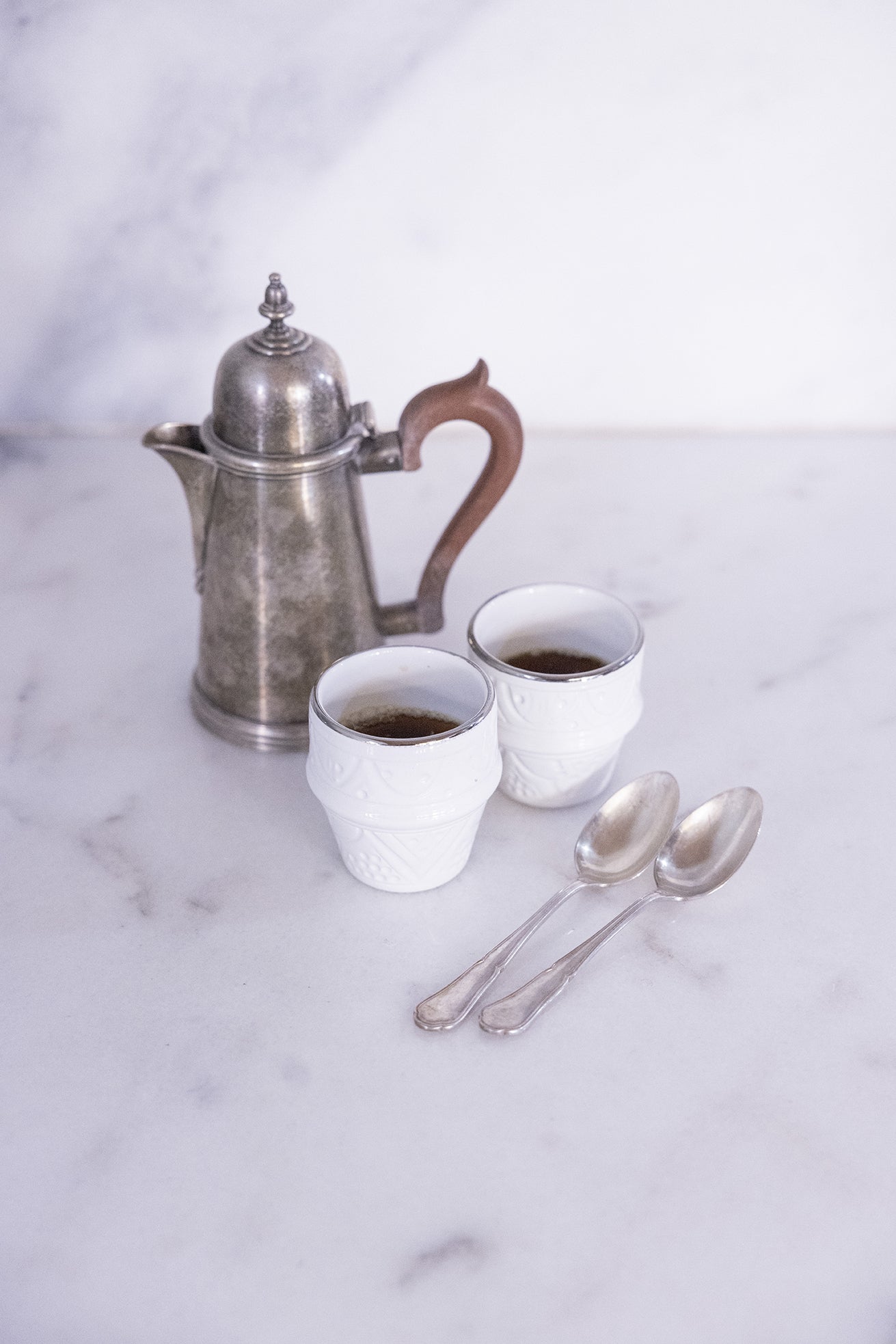 Small Coffee Cup - Silver Noor Imprint