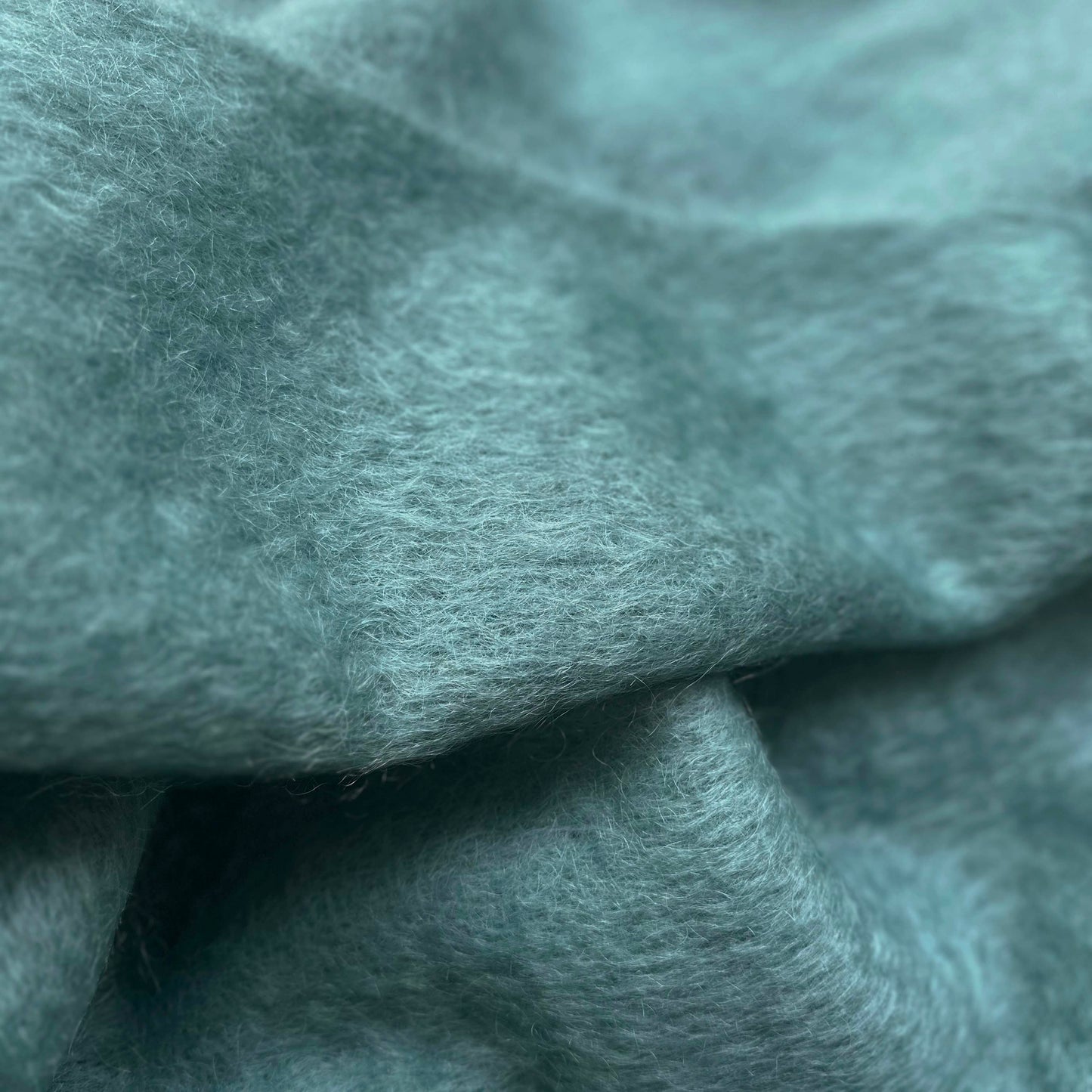 Albie Mohair Blanket Faded Teal