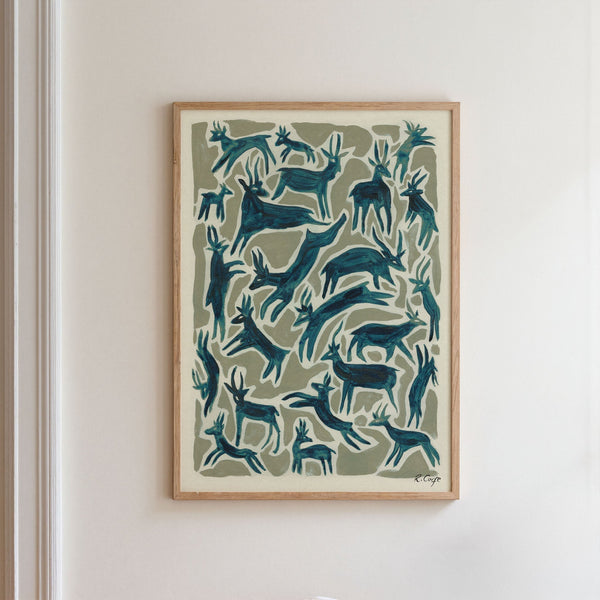 Deer Art Print