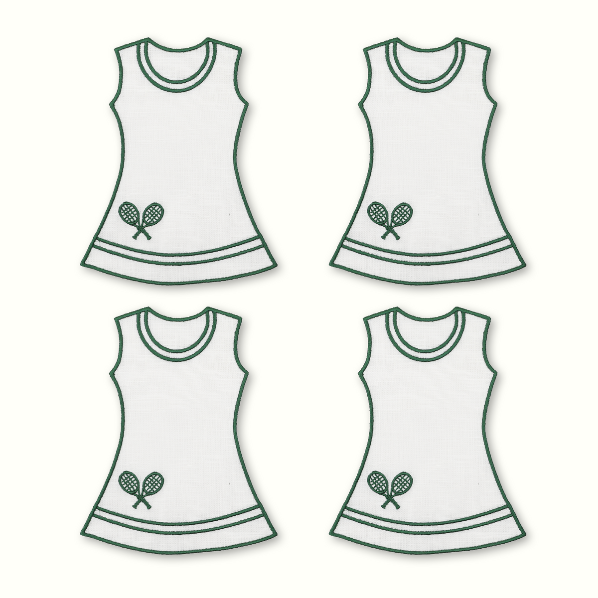 Tennis Dress Cocktail Napkins