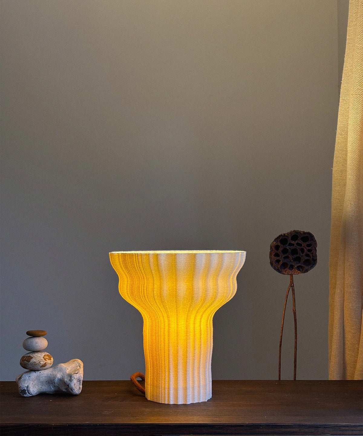 Teoa | 3D-Printed Lamp | Sandstone