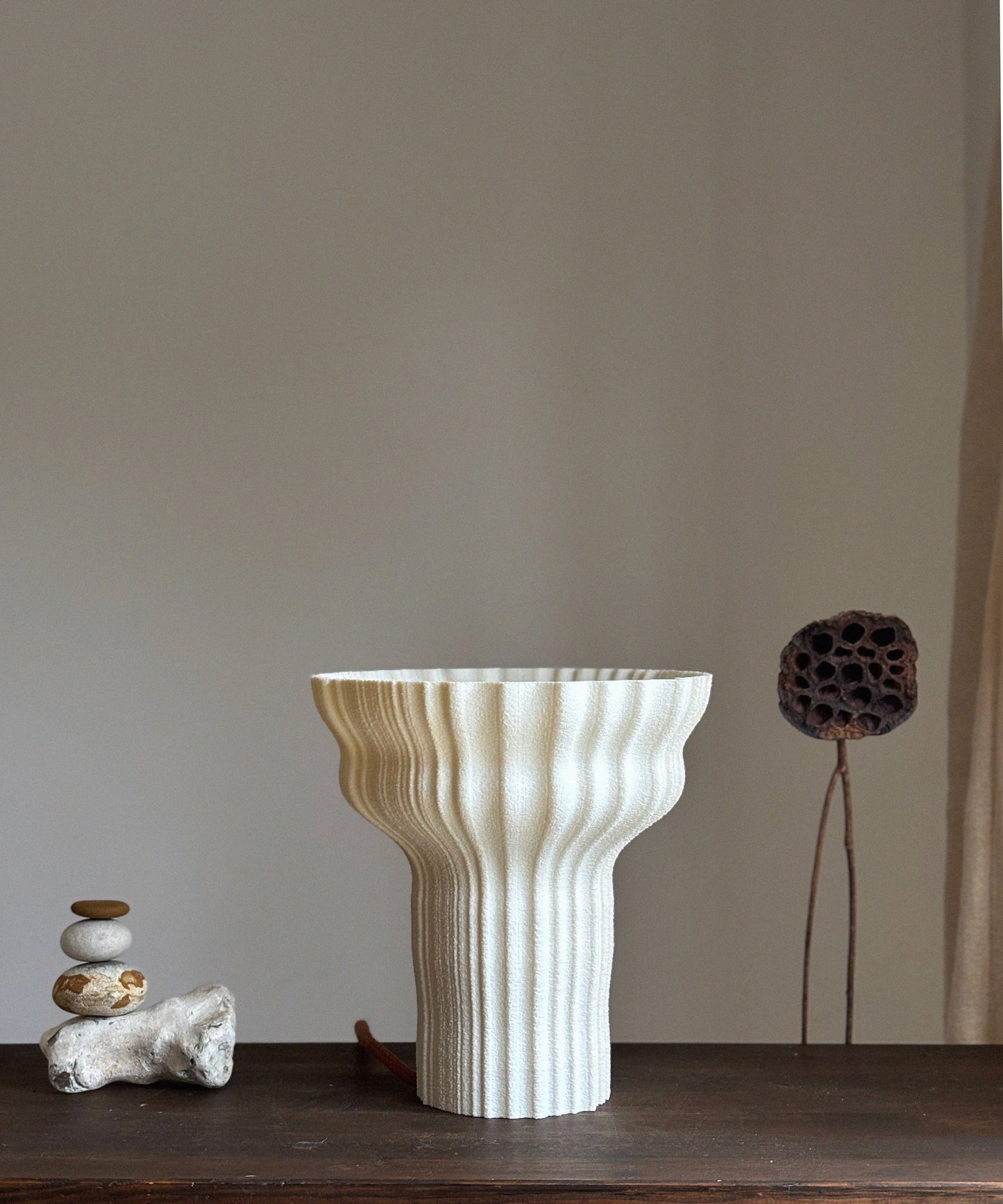 Teoa | 3D-Printed Lamp | Sandstone