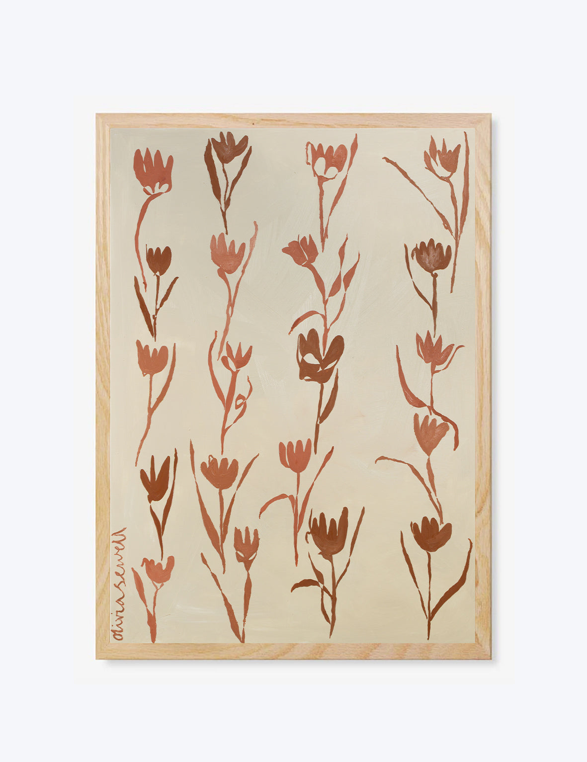 Terracotta Tulips Print