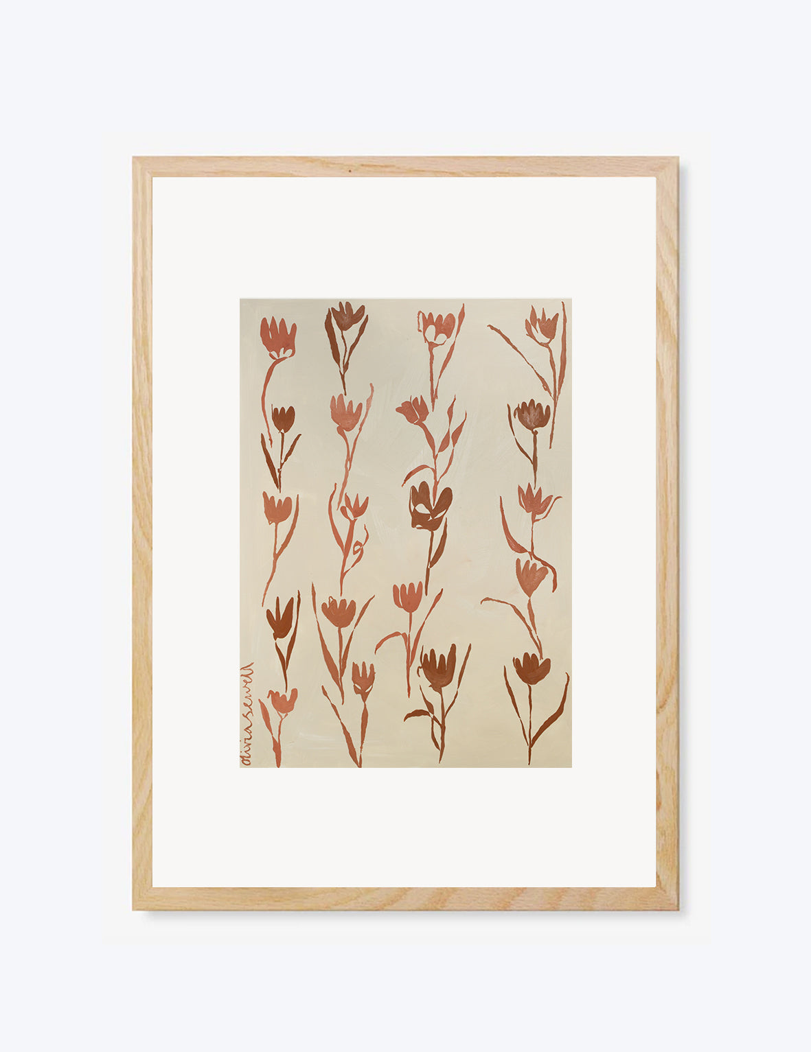 Terracotta Tulips Print