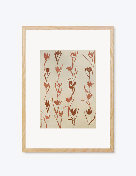 Terracotta Tulips Print