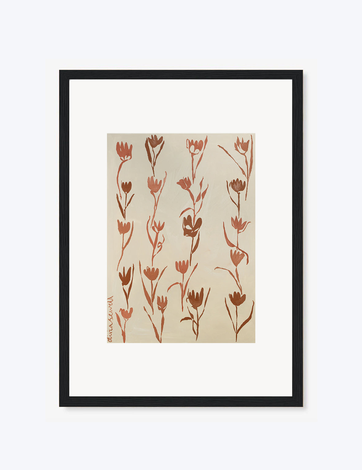 Terracotta Tulips Print