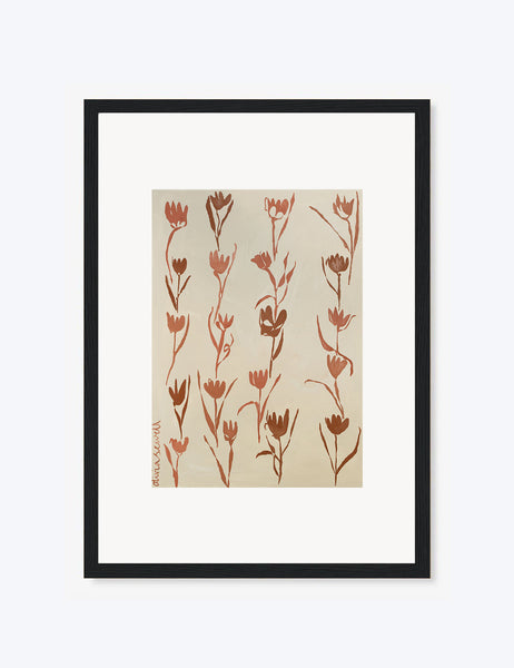Terracotta Tulips Print
