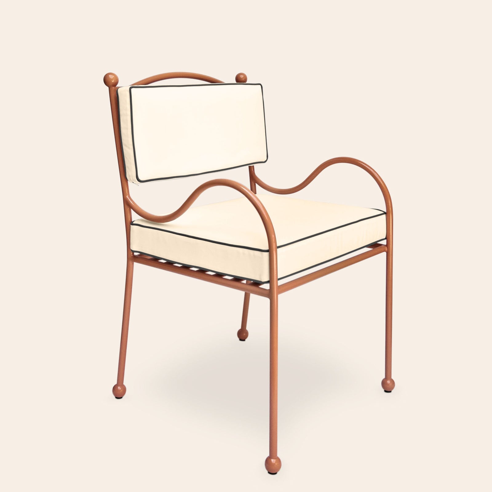 Panarea Armchair in Spritz, Cream & Blue Upholstery