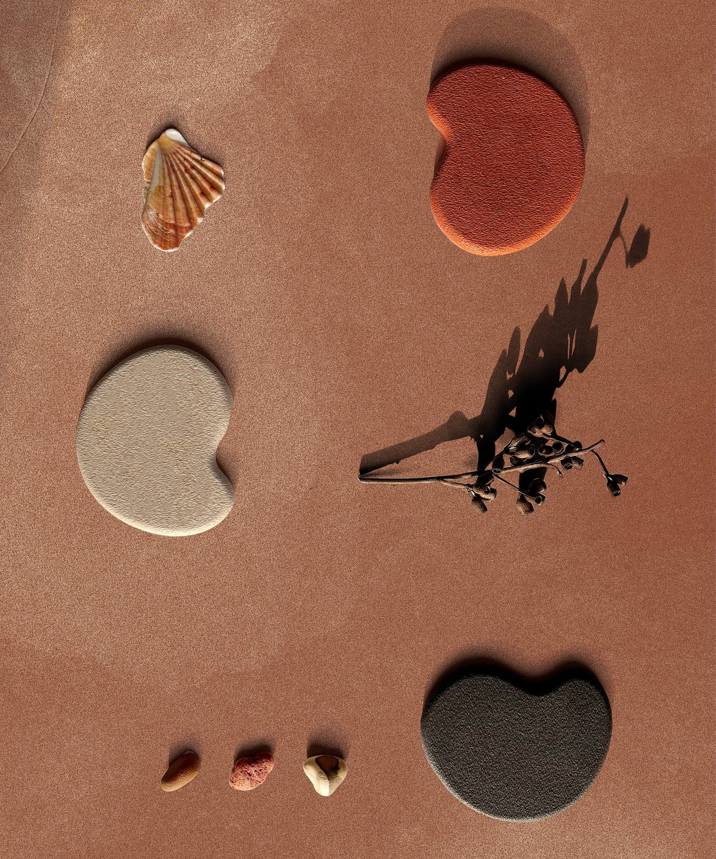 Teth | Coasters 01 | Burnt Ochre