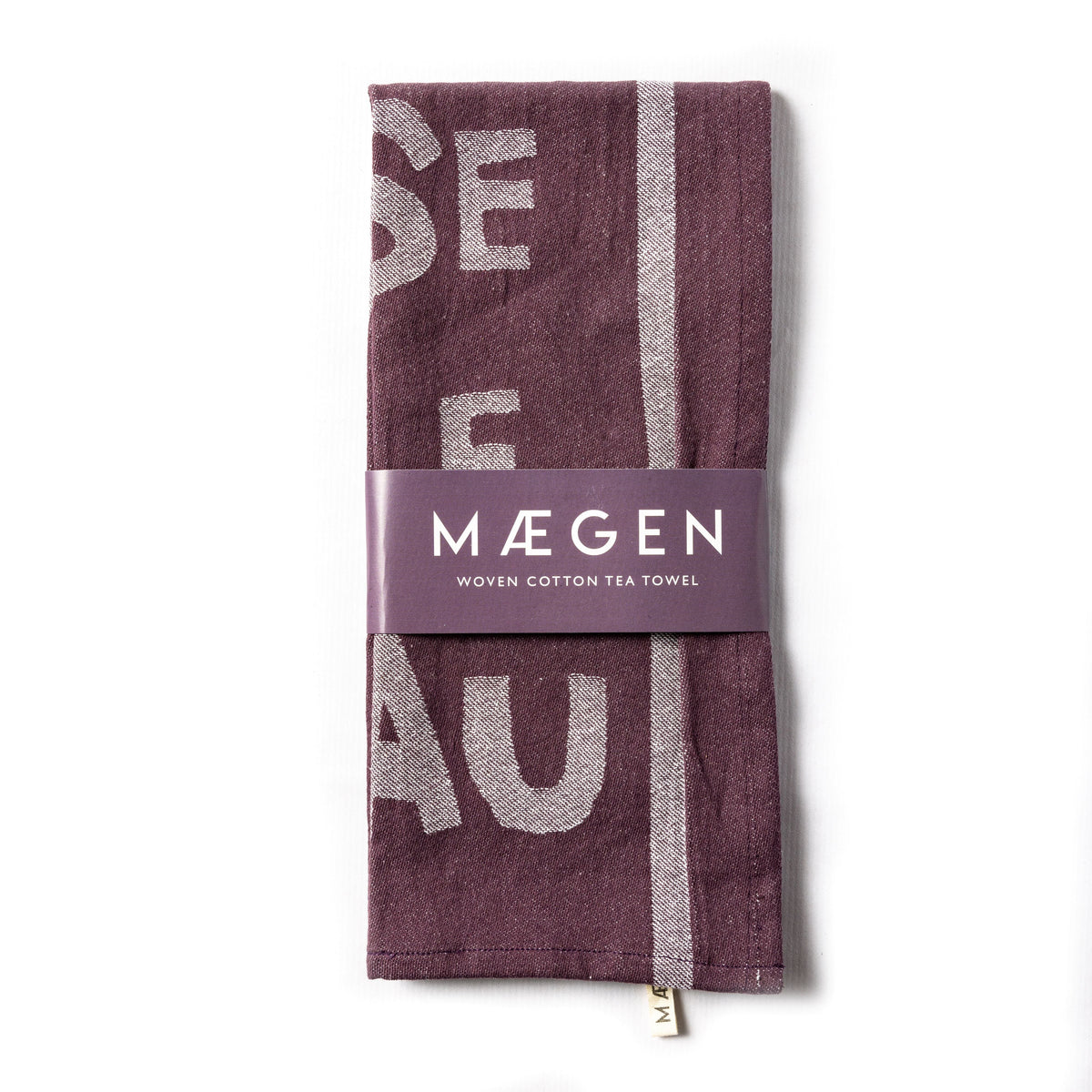 Tea Towel - Aubergine - 'It's the Cherry on the Cake'