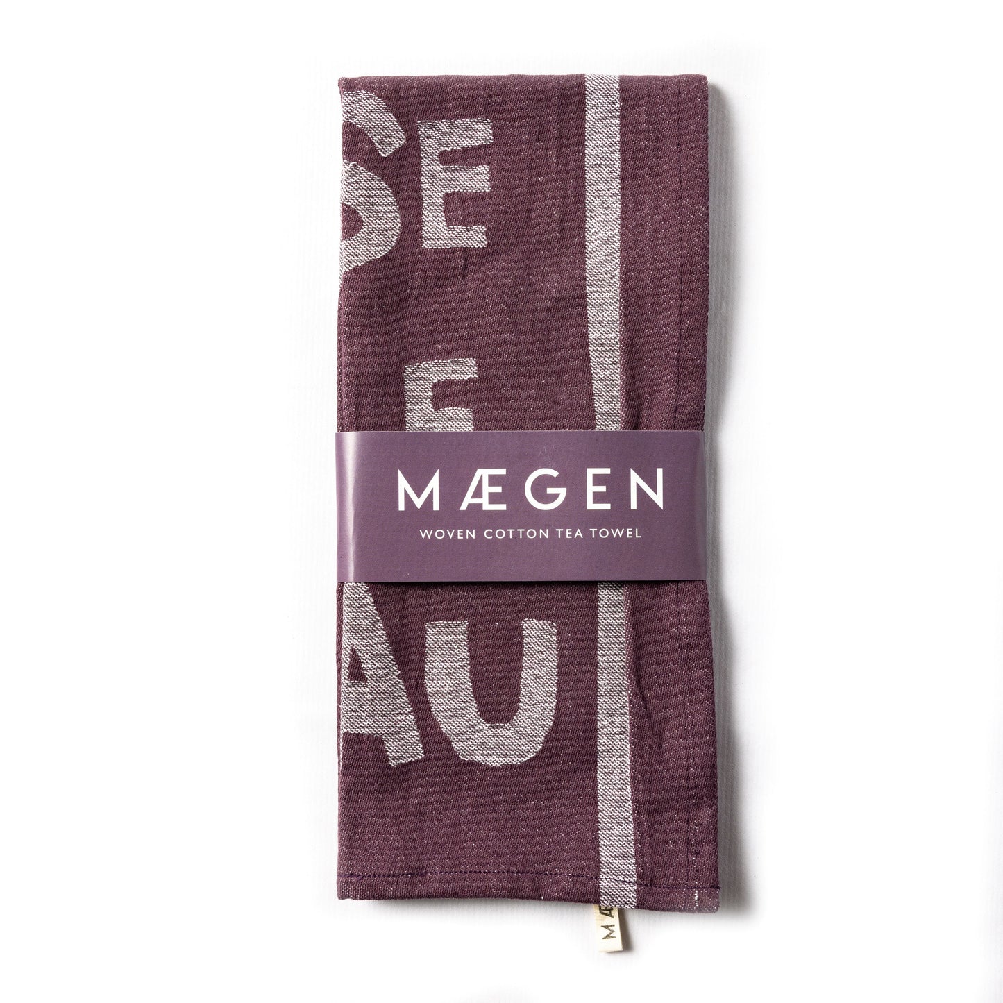 Tea Towel - Aubergine - 'It's the Cherry on the Cake'