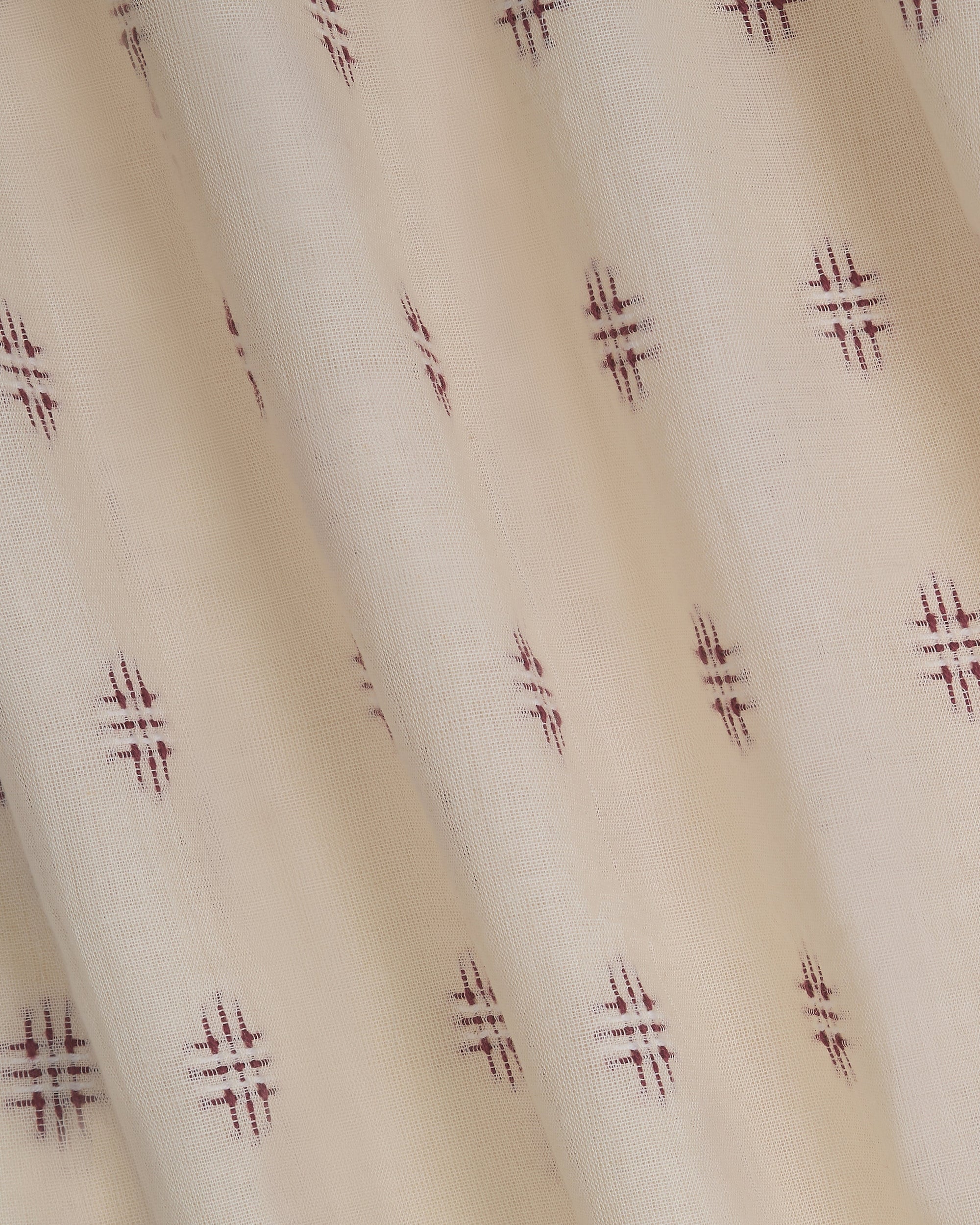 The Embroidered Cotton in Damson