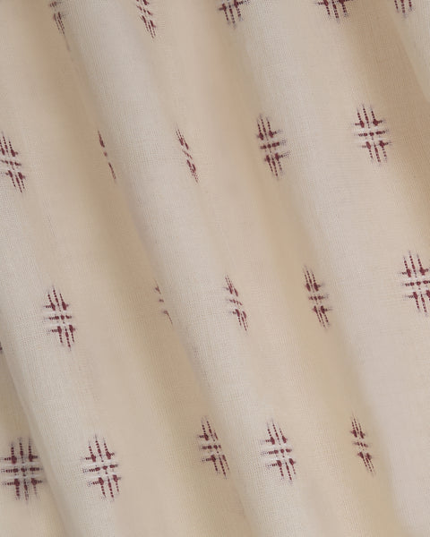 The Embroidered Cotton in Damson